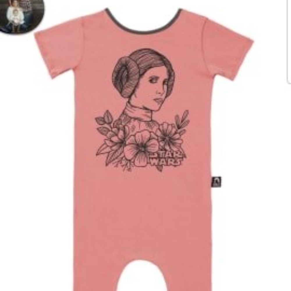Rags star wars romper princess leia 2t